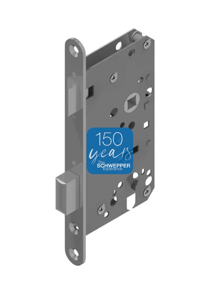 Mortise lock for profile cylinder for thin doors complete stainless steel | GSV-No. 3812 Z