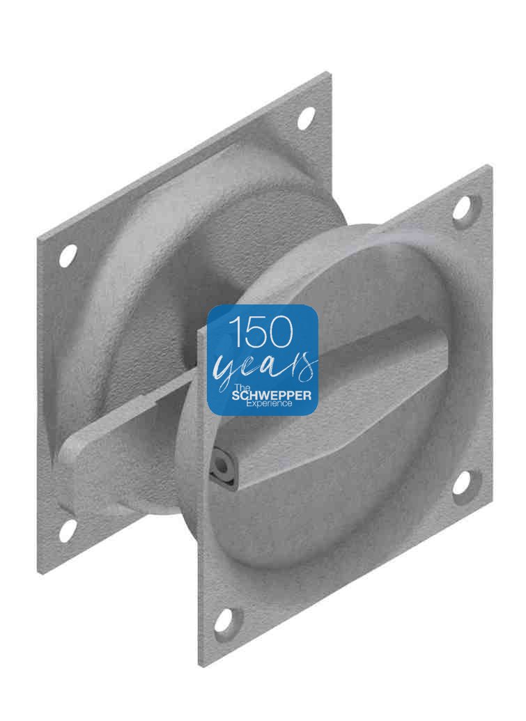 Turnhandle with latch without pull ring for avoiding noise emission for Kickout Panels | GSV-No. 7833 S005