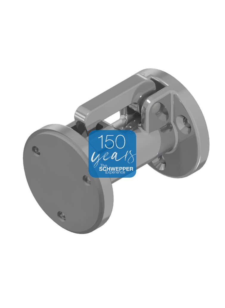 Door stop with catch 45mm Stainless steel 316L (A4) | GSV-No. 236 C