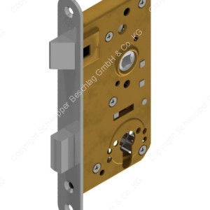 Mortise lock for cylinder brass | GSV-No. 3201 Z left hand