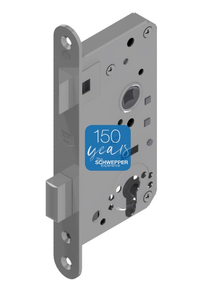 Anti-Panic | Emergency door opening mortise lock for cylinder latch protrusion 16mm complete stainless steel (304) anti-piracy on board (ISPS) | GSV-No. 3816 APZ