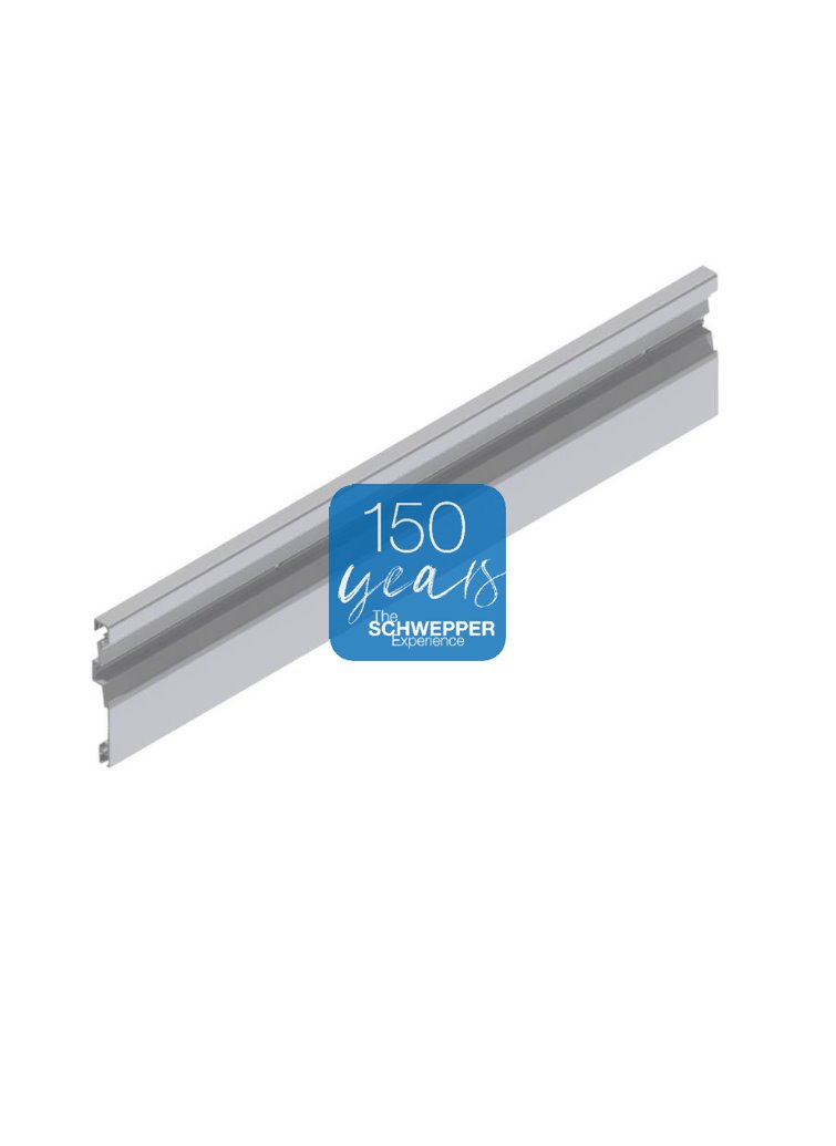 Fußleiste mit Anschraublöchern für LLL (Low Location Lighting) Aluminium | GSV-Nr. 6709 B
